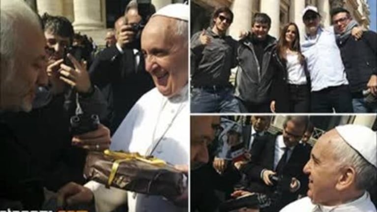 El encuentro de Andy Kusnetzoff con el papa Francisco en Roma: mirá con qué regalo lo sorprendió