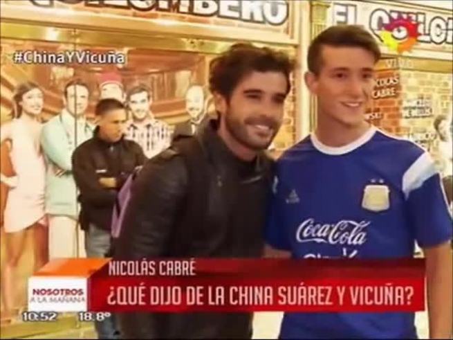 La reacción de Nicolás Cabré cuando le preguntaron por el supuesto embarazo de China Suárez: ¡mirá el video!