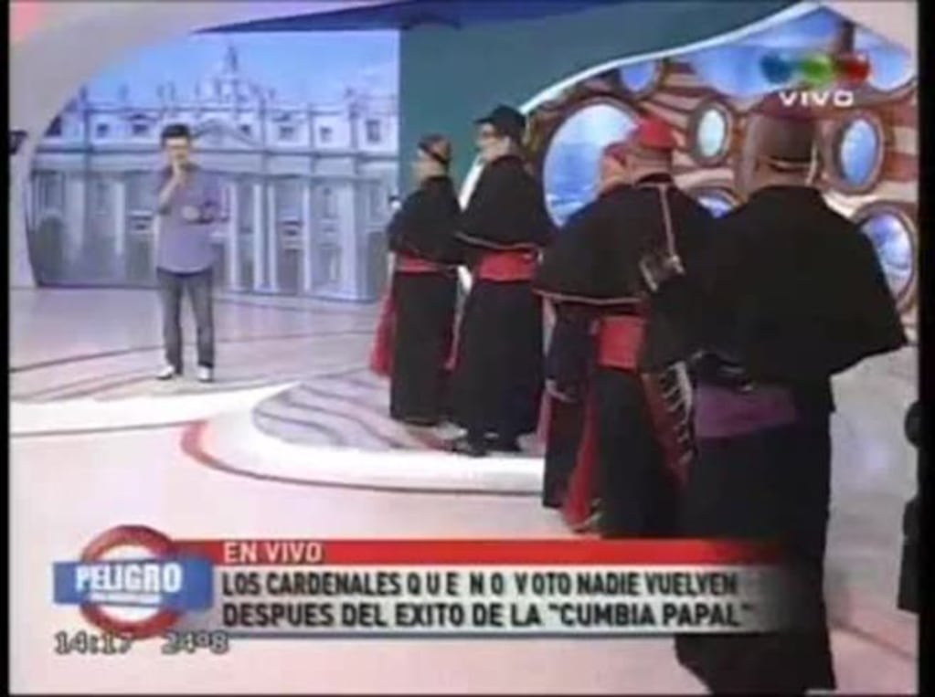 Divertido momento en TV: ¡Dady Brieva se sumó a la Cumbia Papal!