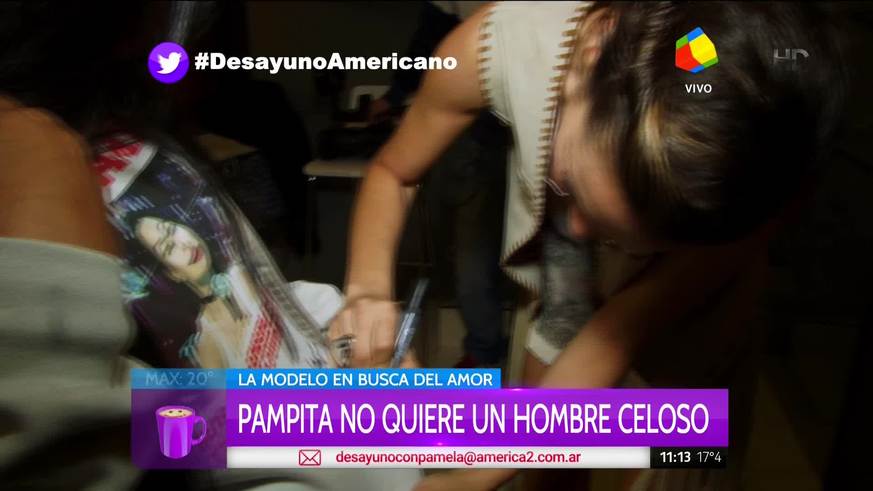 Pampita habló en Desayuno Americano de sus supuestos romances