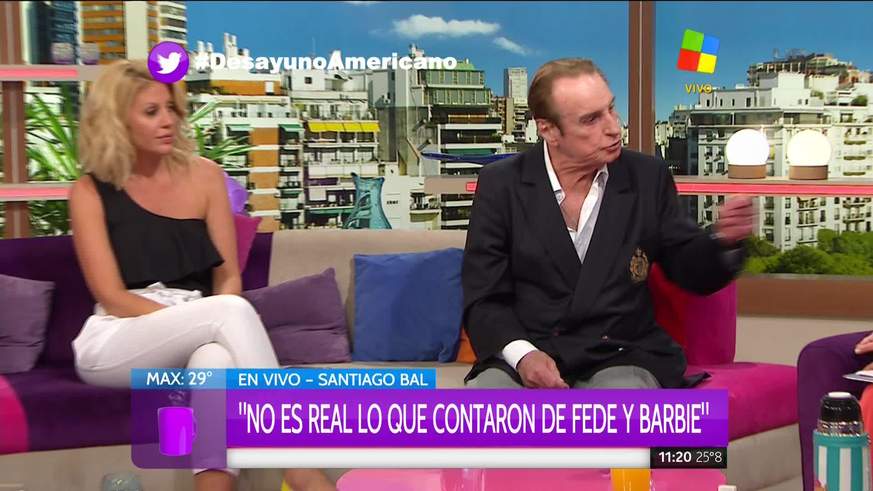 Furioso, Santiago Bal reveló detalles de una pelea de Barbie Vélez con su hijo: "Esta chica le puso un cuchillo de punta en la garganta a Fede"