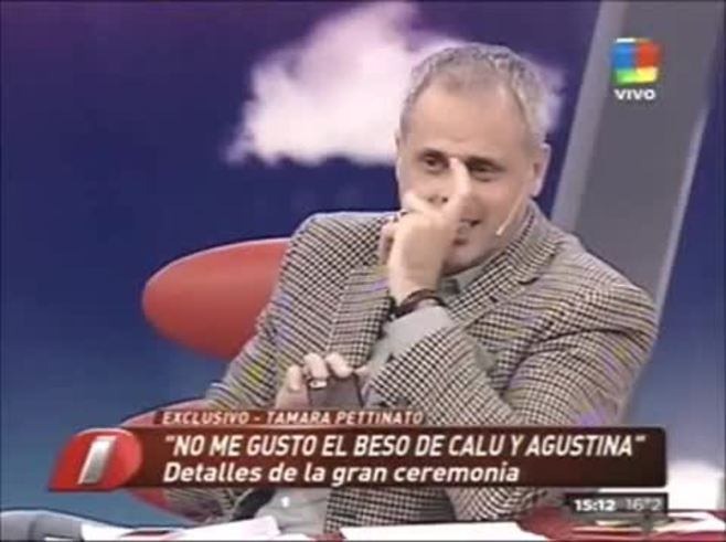 Luis Ventura: silencioso regreso a Intrusos y chicana en vivo de Jorge Rial