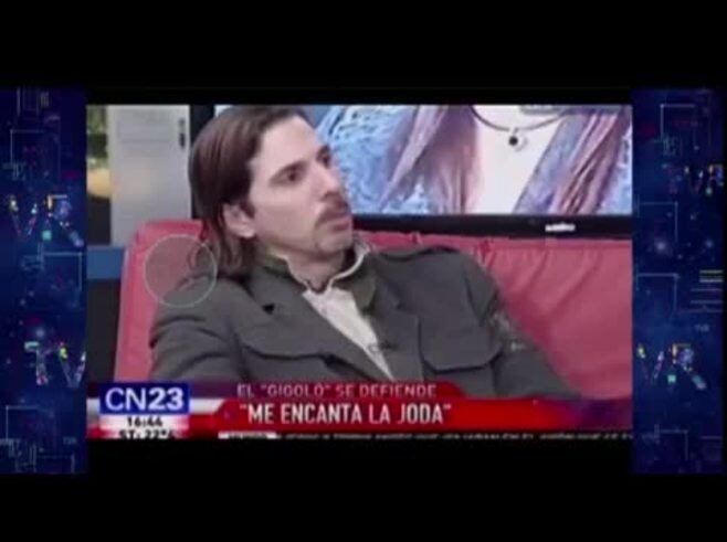 El gigoló apareció hace 10 años en Zap TV