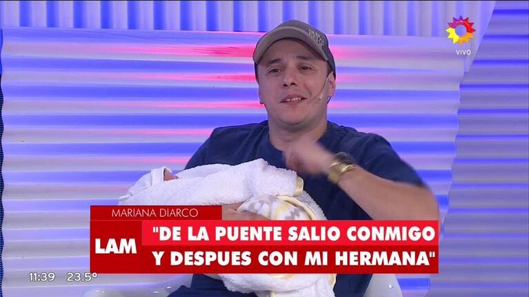 El divertido cruce vintage ¡y reconciliación en vivo! entre El Dipy y Yanina Latorre: "Dijo que mi marido andaba con travestis"