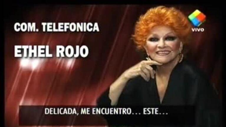 Ethel Rojo habló sobre su estado de salud: "Estoy delicada..."