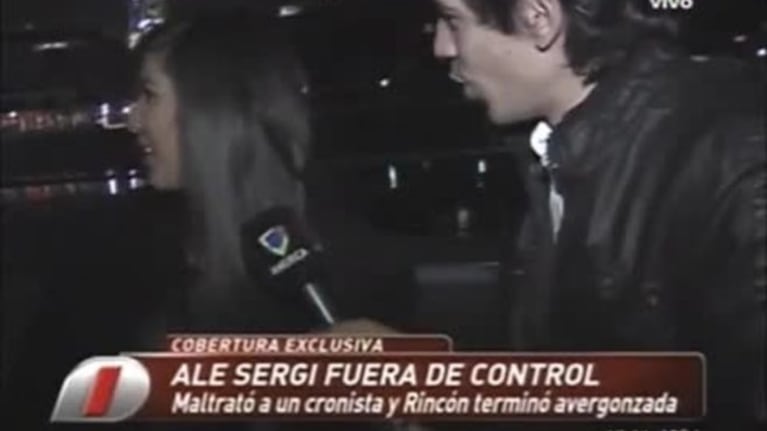 La llamativa reacción de Ale Sergi con el cronista de Intrusos