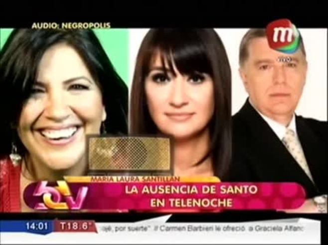 María Laura Santillán y la supuesta pelea con Santo Biasatti: "Somos muy amigos"