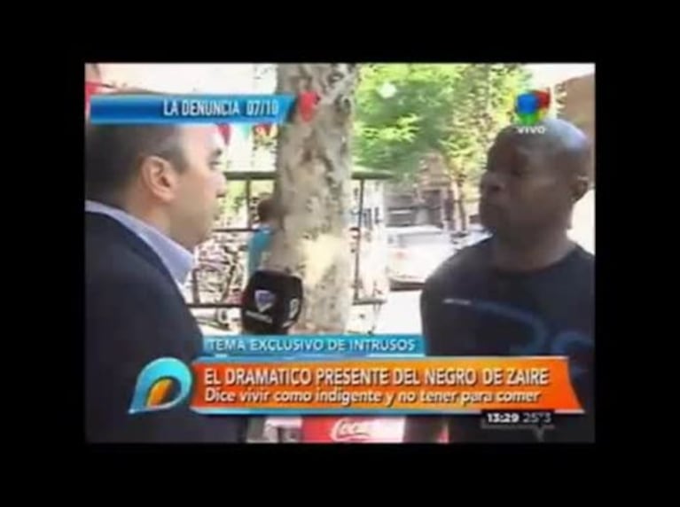 El Negro de Zaire, de la fama efímera a este dramático presente: "Vivo en un lavadero y dormí tres meses en un auto"
