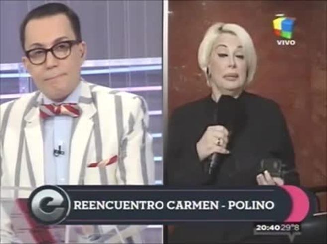 Carmen Barbieri y Marcelo Polino: se reconciliación en vivo
