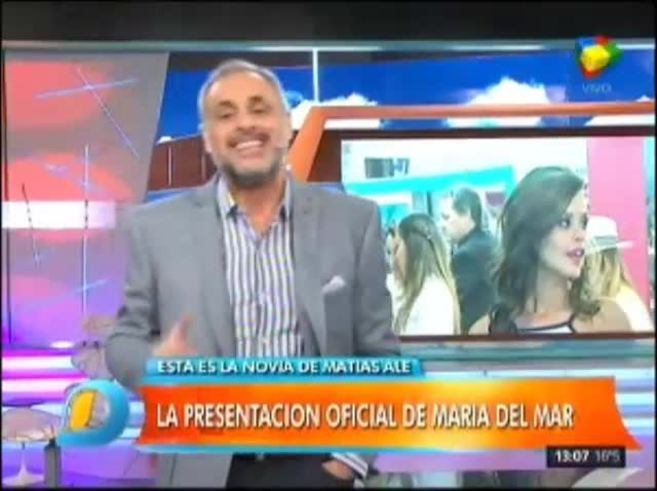 El irónico mensaje de Jorge Rial para Matías Alé y María del Mar Cuello Molar, su novia