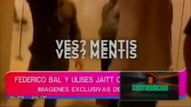 Federico Bal y el hermano de Natacha Jaitt: el video de la pelea en el hall del teatro