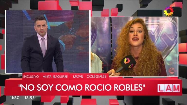 Anita Izaguirre mandó al frente a Fede Bal en Los Ángeles de la Mañana