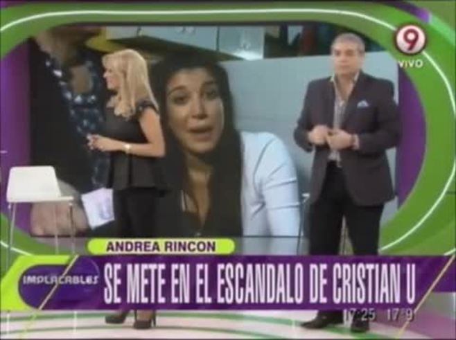 La pelea de Andrea Rincón con Daniel Gómez Rinaldi