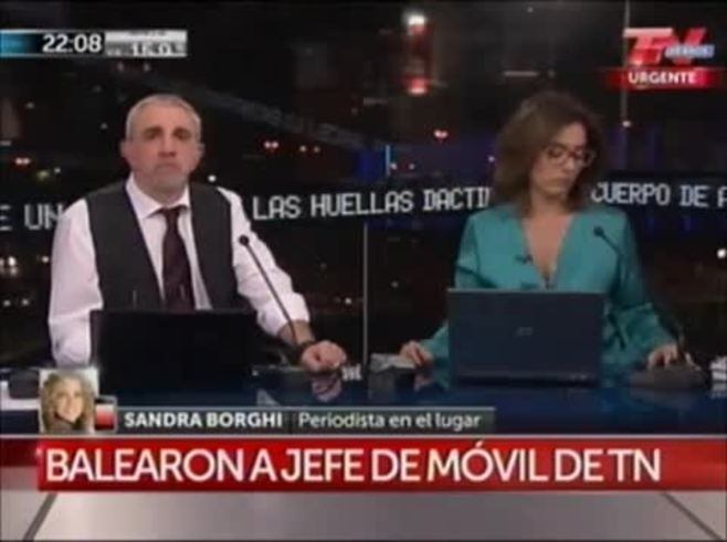 Balean al jefe de móvil de TN en intento de asalto durante la cobertura del caso Araceli Ramos