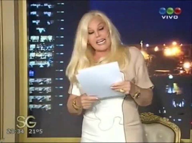 Susana Giménez junto a la mujer más baja del mundo