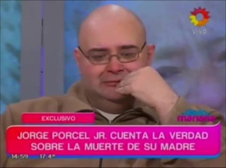 Jorge Porcel Junior, entre el dolor y la bronca por la muerte de su madre: fuerte entrevista y cruce con Mariana Fabbiani