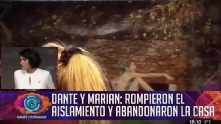 Qué pasó después de que Marian y Dante se escaparon de GH 2016: imágenes inéditas