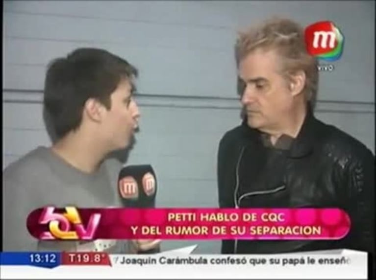 Roberto Pettinato, rumores de crisis y desmentida: "¡No me estoy separando ni nada por el estilo!"