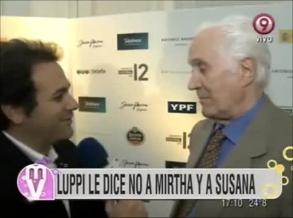 Federico Luppi volvió a la carga contra Mirtha Legrand y Susana Giménez