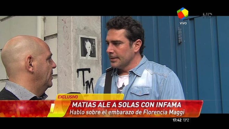 Matías Alé contó cómo fue el momento en el que le contaron que podría ser papá 