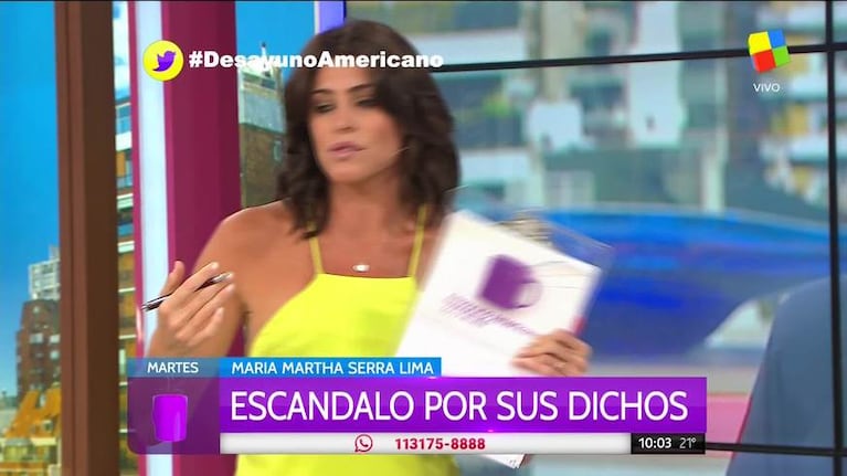Pamela David, tras el exabrupto de María Martha Serra Lima: "Lo que pasó ayer no fue sacado de contexto"