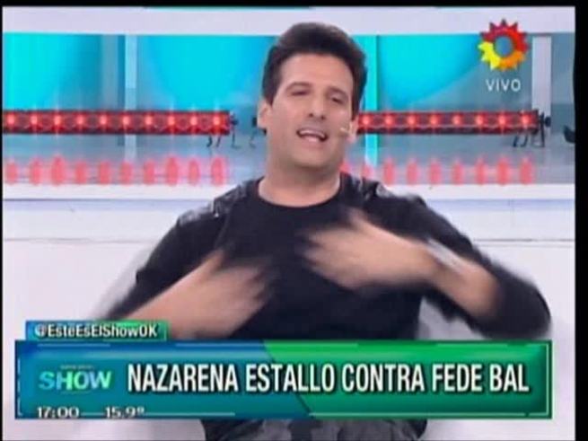 Listorti imitó a Leo García y rompió copas