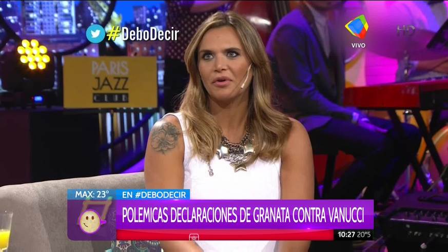Granata reveló que Vannucci la hizo echar de Implacables: “Me llamó hace poco en el Día del Perdón judío para disculparse”