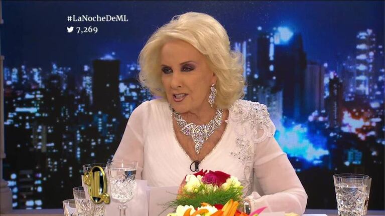 El mensaje de Mirtha Legrand para la pareja de Granata: "¡Tranquilizate un poco! Vos sos medio pirata, sos piratón, eh"