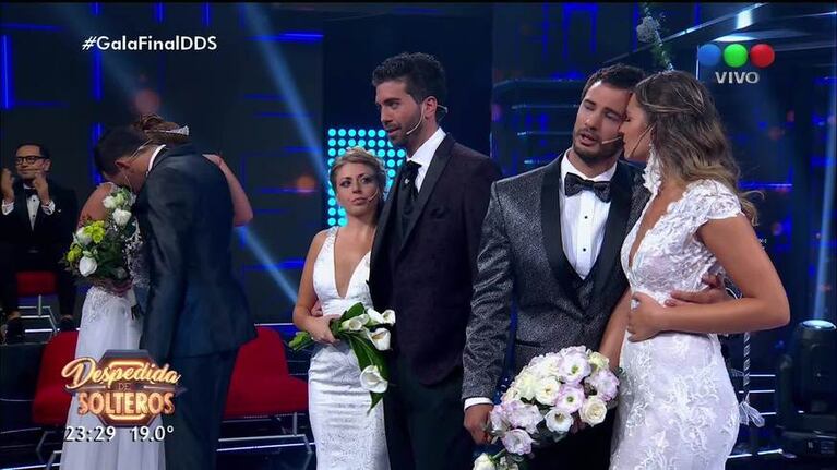 Pablo y Angie se quedaron con el tercer lugar de Despedida de solteros