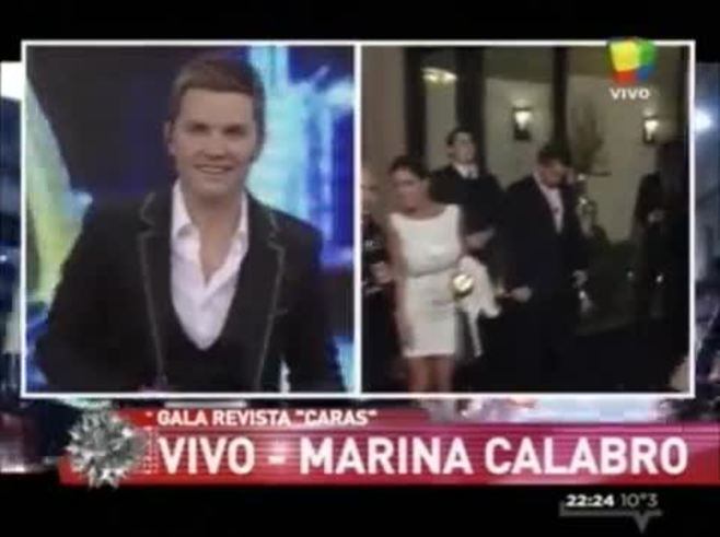 Marina Calabró y Martín Albrecht, enamoradísimos en la televisión: halagos y beso en vivo