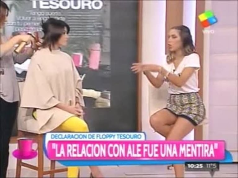 Tenso cruce entre Adrián Pallares y Floppy Tesouro: "Fuiste al Bailando porque eras la novia de Alé"