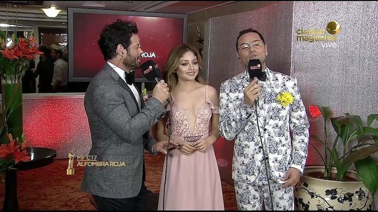 Karol Sevilla, la protagonista de Soy Luna, lució su look en la alfombra roja de los Martín Fierro de Cable 2017