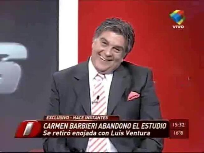 Luis Ventura, enojado con Carmen Barbieri (Tercera Parte)