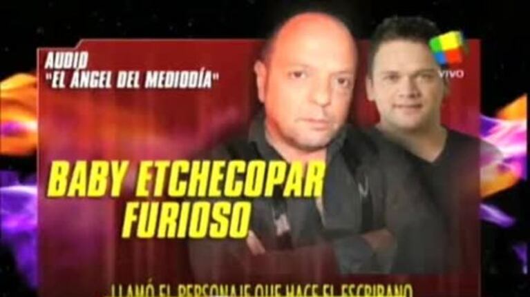Baby Etchecopar y una picante pelea al aire con un humorista: "Lo que hacés es una mierda"