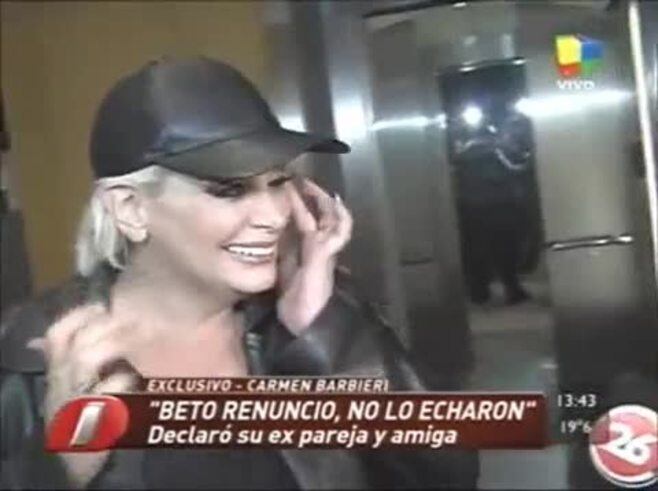 Carmen Barbieri se enojó con Intrusos