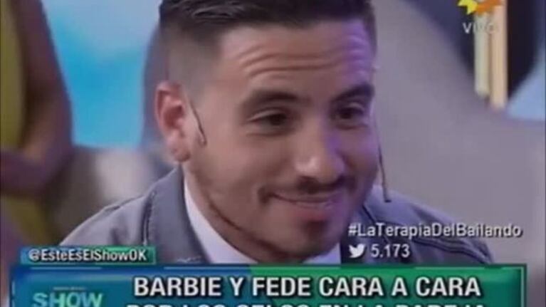 ¡Fede Bal le tocó la cola en vivo a Barbie Vélez!