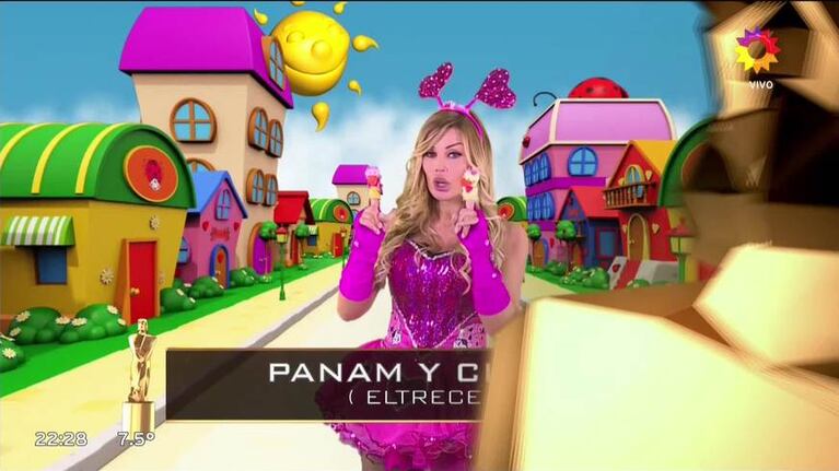 La emoción de Panam al recibir su estatuilla: "Quiero compartirlo con los cuatro amores de mi vida... ¡gracias Chiarita!"