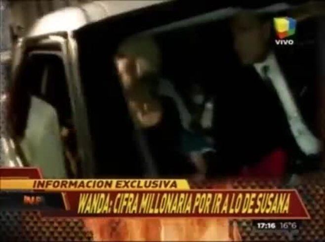 Wanda Nara habló a la salida de Susana Giménez y bromeó por el suntuoso cachet