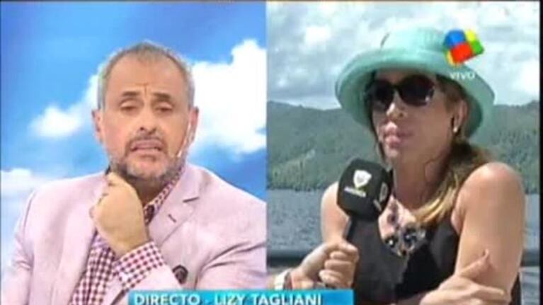 Lizy Tagliani, super ácida sobre el beso de Iliana Calabró y Maravilla Martínez: "Él tenía miedo de que se le corra el brillo labial"