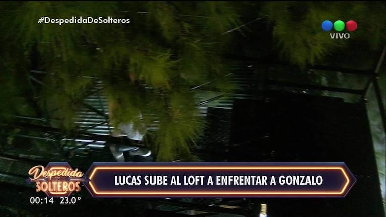 El tenso saludo de Gonzalo y Lucas en Despedida de solteros