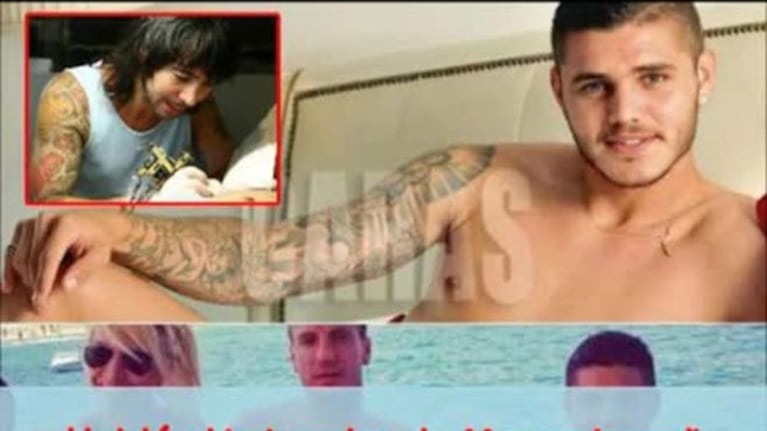 ¡Bomba! Habla el tatuador de Mauro Icardi: "Le tatué la palabra Wanda en el antebrazo izquierdo"; ¿y a ella?