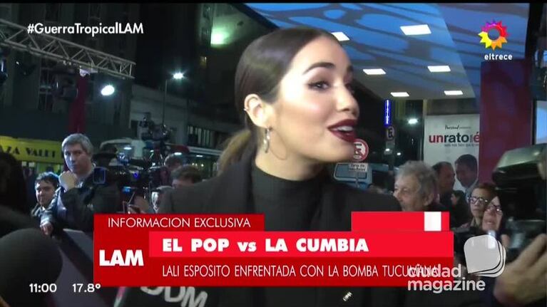 La respuesta de Lali Espósito a las críticas de la Bomba Tucumana