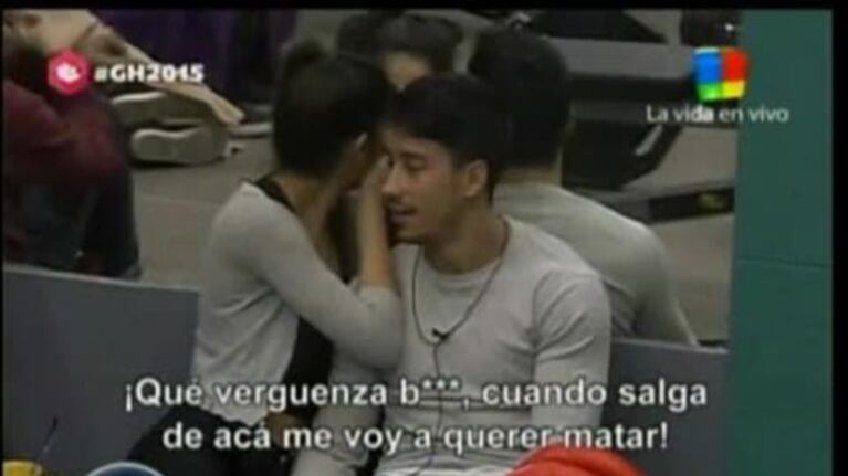Maypi fue sancionada por utilizar una desubicada estrategia para "meter miedo" a sus compañeros de Gran Hermano 2015