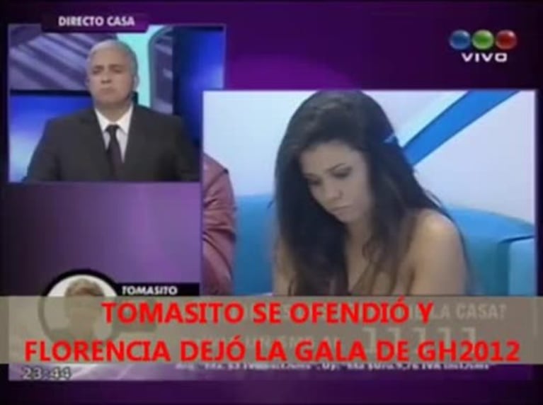GH 2012: Florencia defenestró a Tomasito y abandonó la gala
