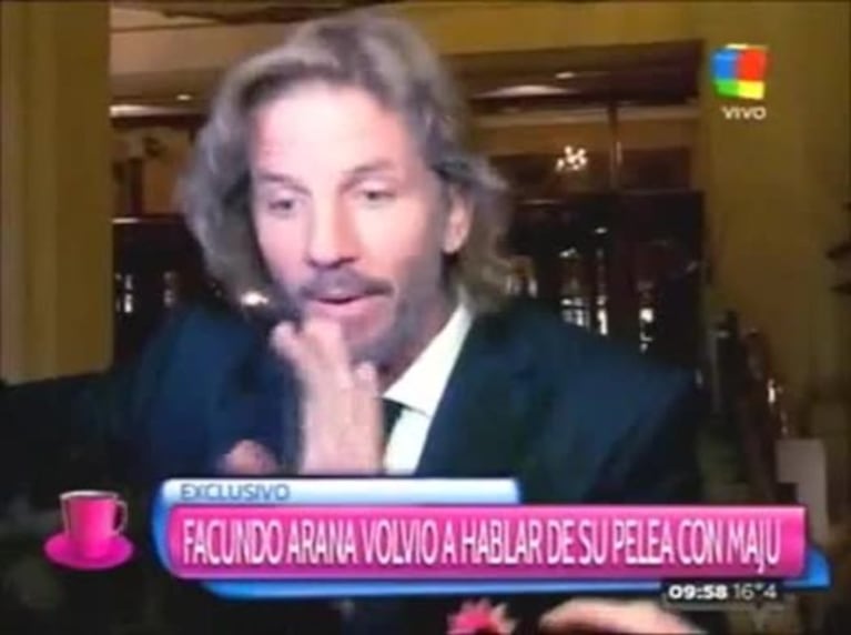 Facundo Arana habló de su cruce con Maju Lozano: "No sería agresivo con una mujer... pero tampoco la estaba invitando a tomar un café"