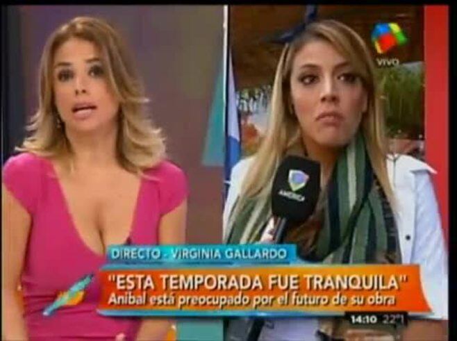 Virginia Gallardo e Iliana Calabró se cruzaron en Intrusos: examigas con problemas de cartel