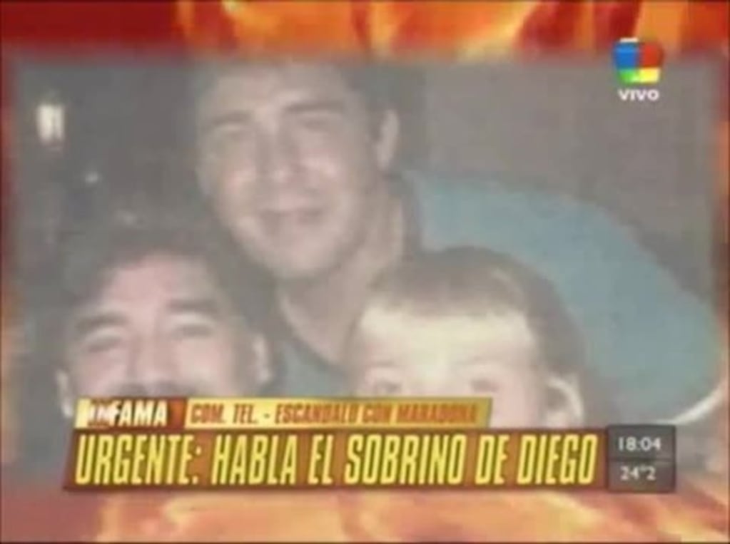 La versión del sobrino de Diego Maradona sobre la polémica foto