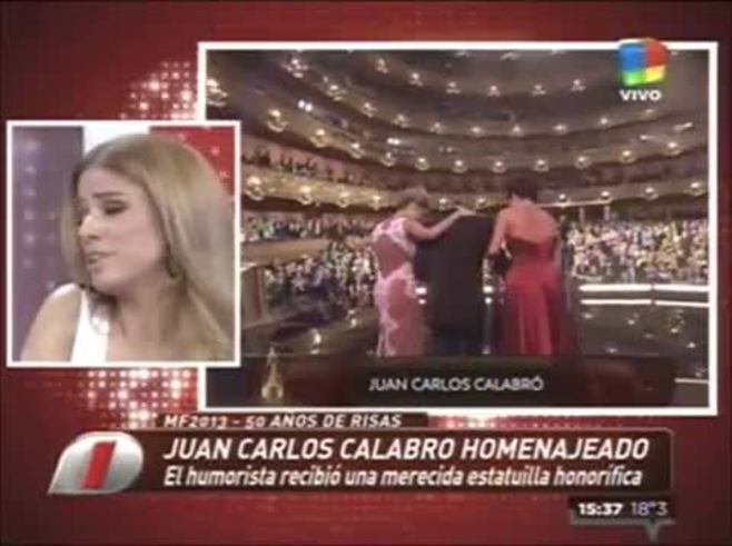 Jorge Rial y su emoción por el homenaje a Juan Carlos Calabró