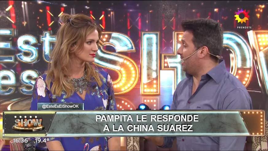 Pampita sobre la China Suárez