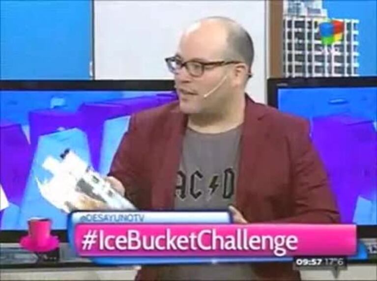 ¡A los baldazos en vivo! En Desayuno Americano se sumaron al desafío que ya es viral: sus reacciones